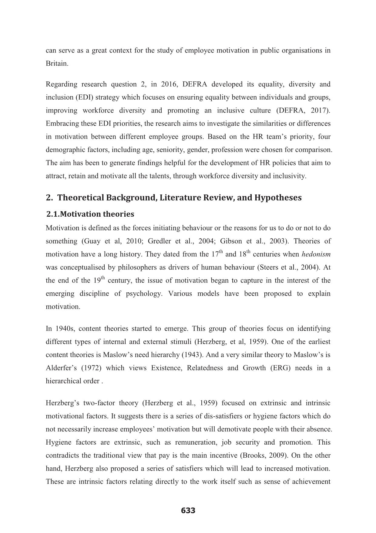 Inpacts of nature of work, social environment and benefits on movivation of employees: The case of a public organization in britain trang 3