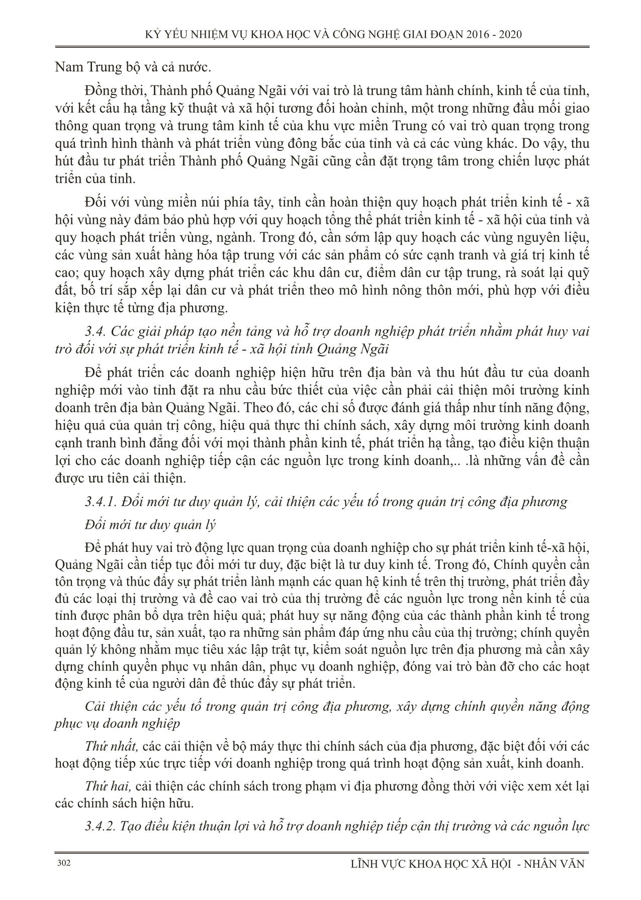Nghiên cứu, đề xuất giải pháp phát huy vai trò của doanh nghiệp đối với sự phát triển kinh tế - xã hội tỉnh Quảng Ngãi trang 9