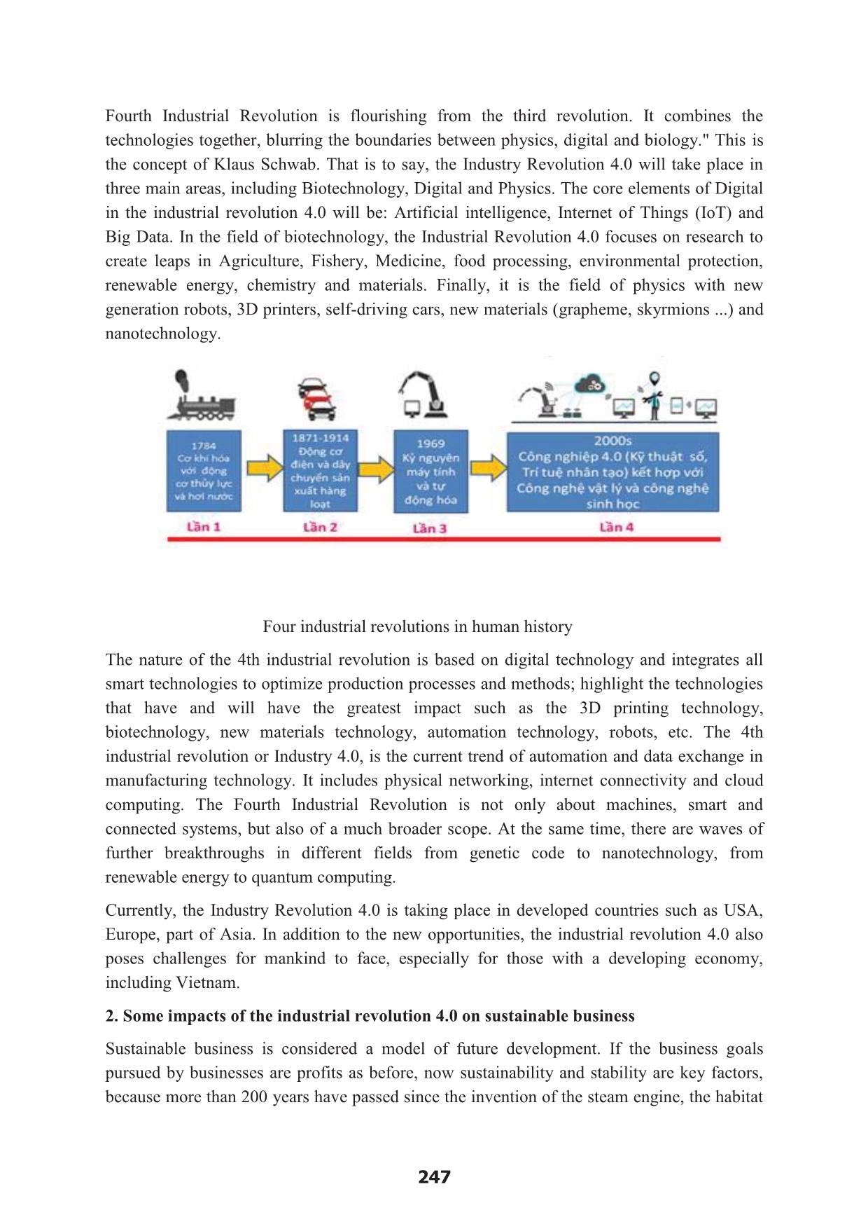 Overview of the industrial revolution 4.0 and some impacts on sustainable business trang 3