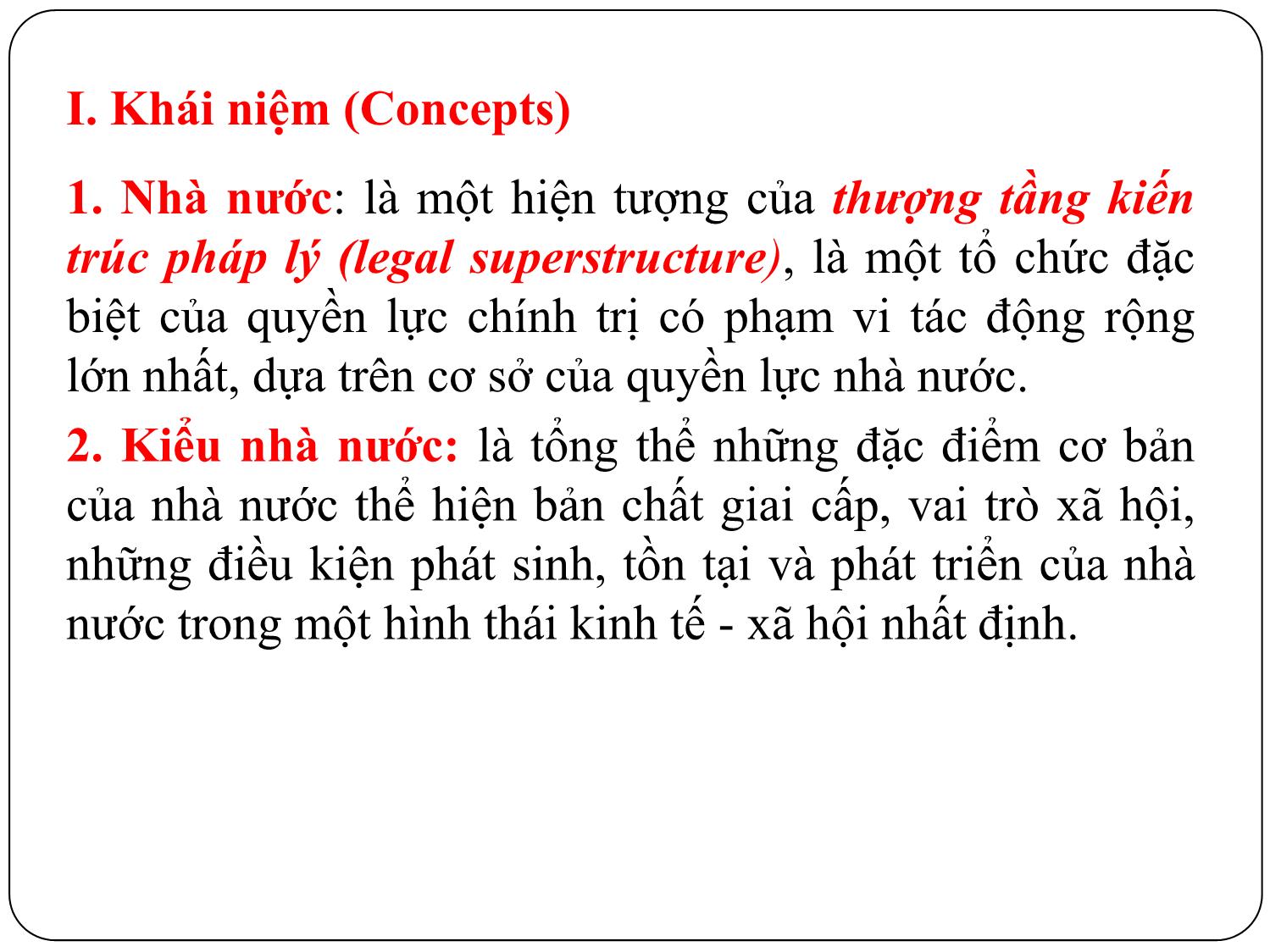 Bài giảng Pháp luật đại cương - Bài 3: Nhà nước và Bộ máy nhà nước - Ngô Minh Tín trang 3