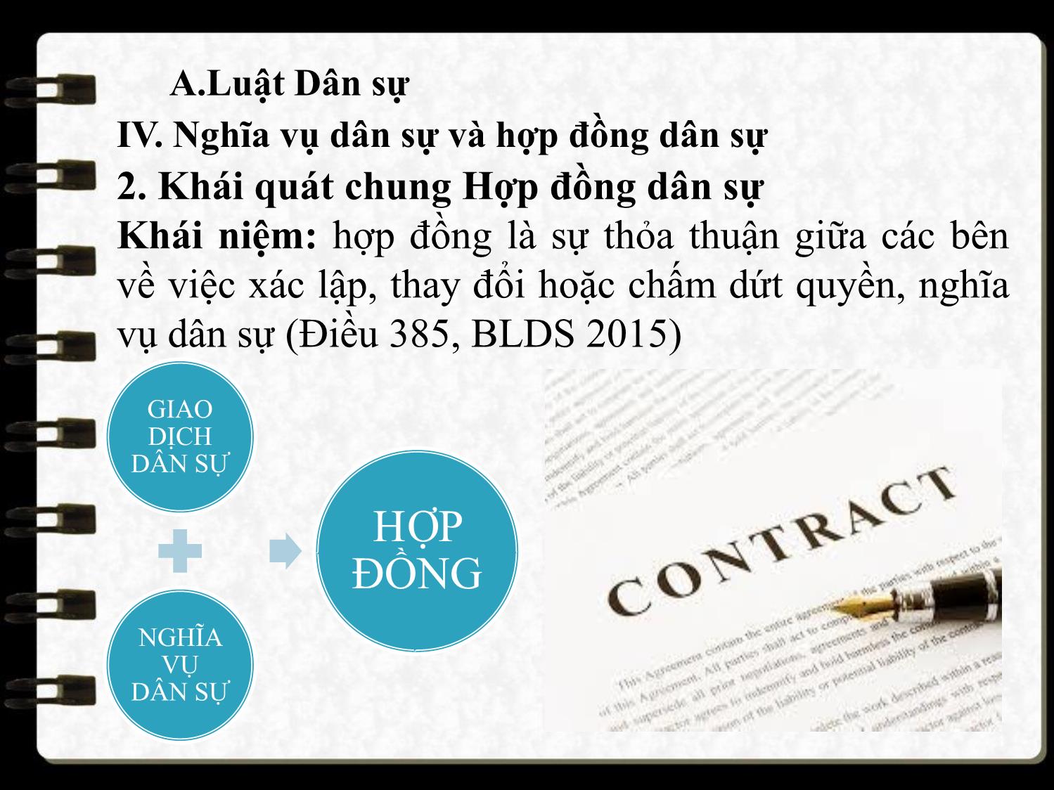 Bài giảng Pháp luật đại cương - Bài 7: Giới thiệu ngành Luật Dân sự, Luật Tố tụng Dân sự (Phần 2) - Ngô Minh Tín trang 10