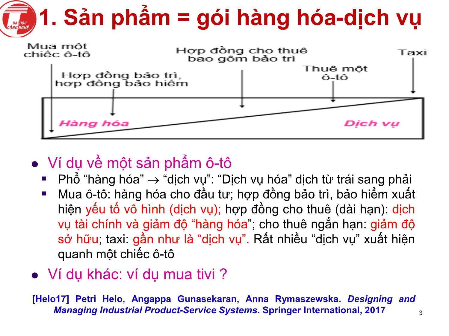 Bài giảng Khoa học dịch vụ - Chương 1: Xu thế kinh tế dịch vụ (Vì sao khoa học dịch vụ?) - Hà Quang Thụy trang 3