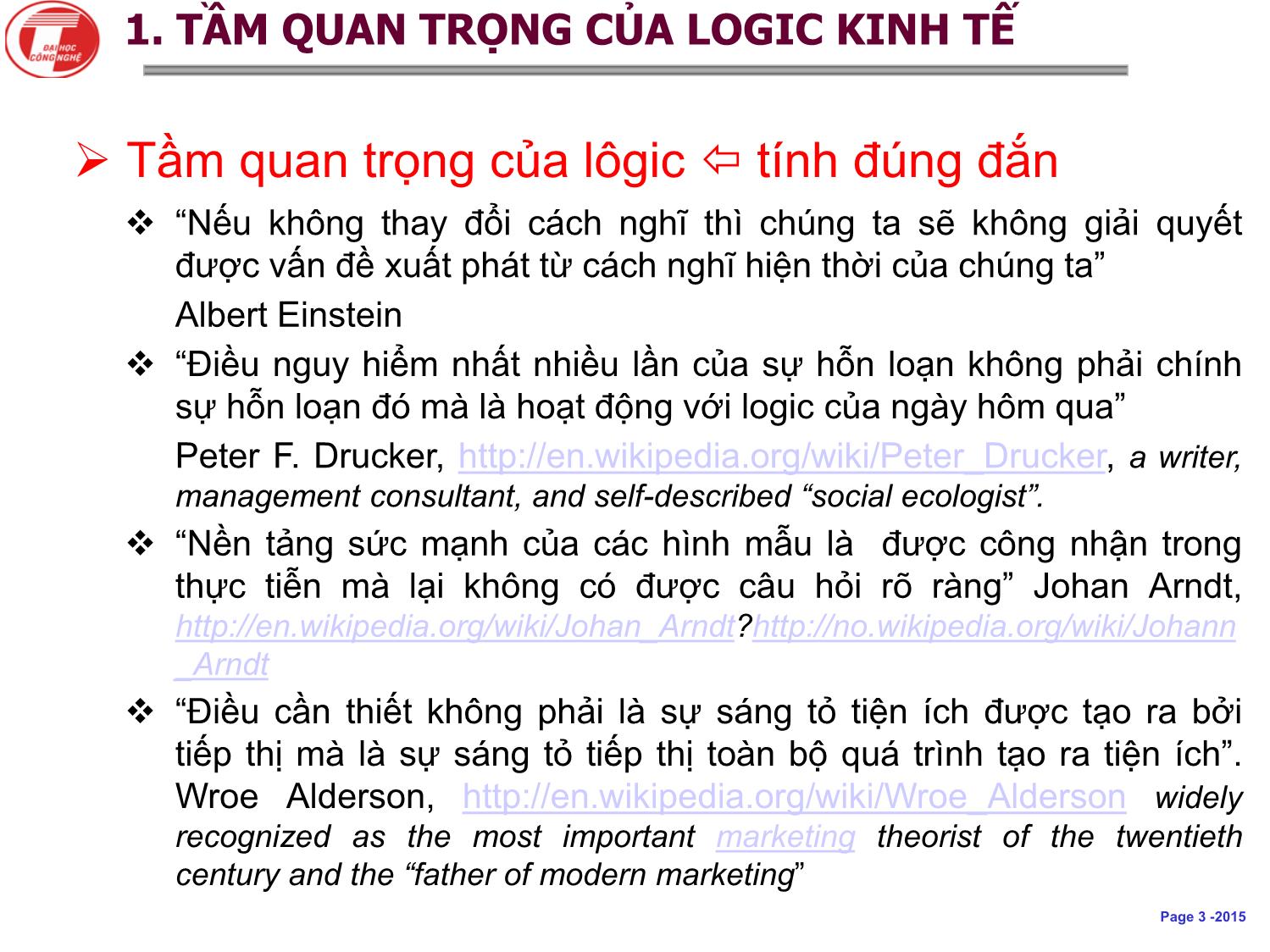 Bài giảng Khoa học dịch vụ - Chương 3: Logic hướng dịch vụ, mô hình và hệ thống khái niệm khoa học dịch vụ - Hà Quang Thụy trang 3