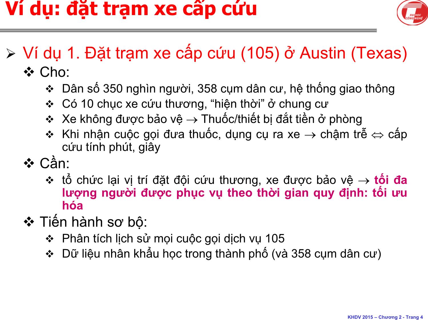 Bài giảng Khoa học dịch vụ - Chương 4: Tối ưu hóa trong dịch vụ - Hà Quang Thụy trang 4