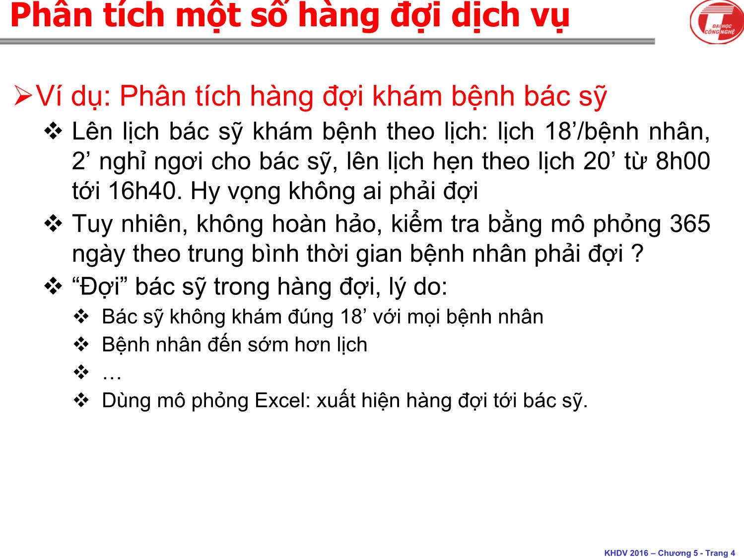 Bài giảng Khoa học dịch vụ - Chương 5: Hàng đợi - Hà Quang Thụy trang 4