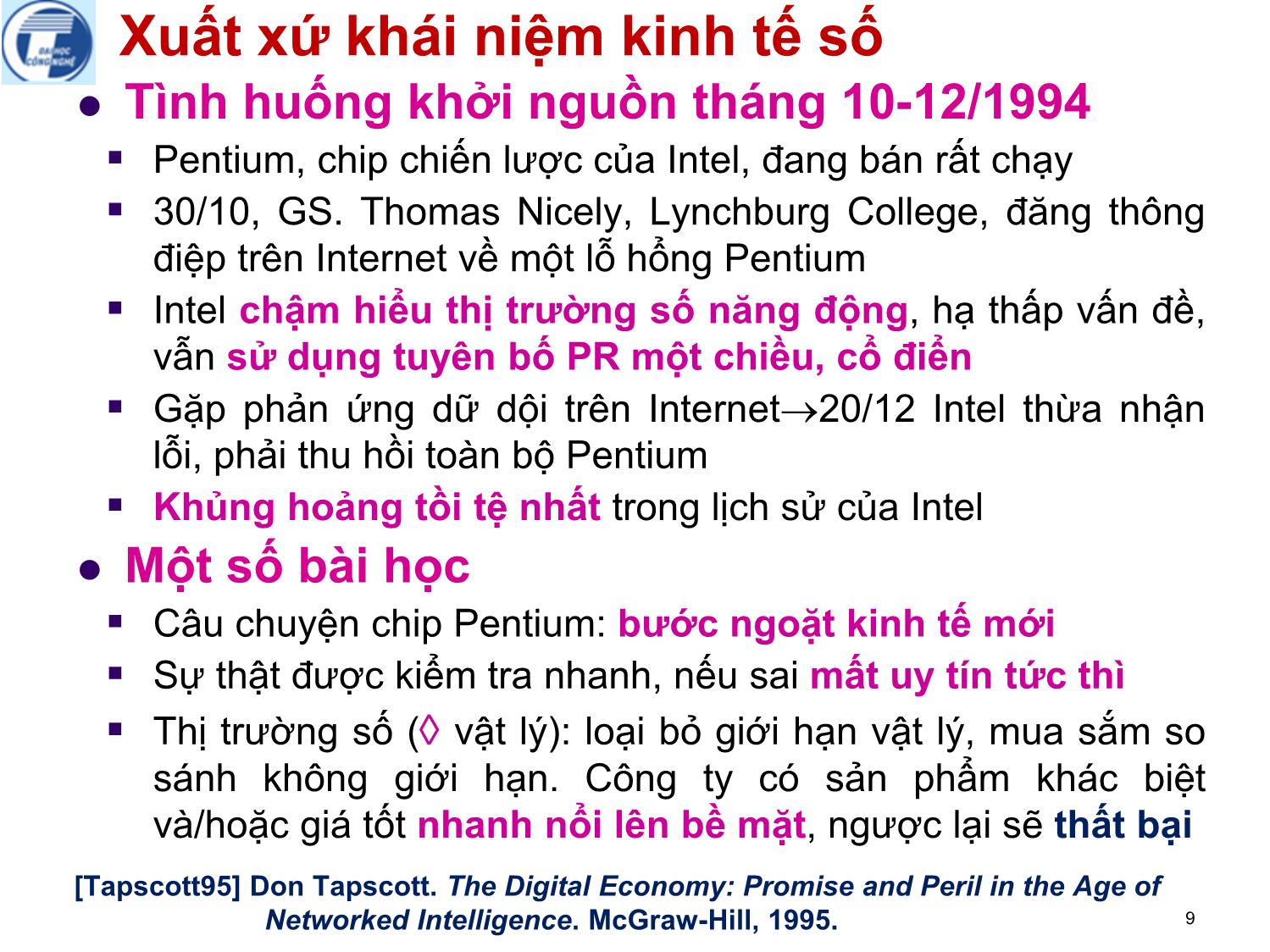 Bài giảng Khoa học dịch vụ - Chương 8: Kinh tế số và đo lường kinh tế số - Hà Quang Thụy trang 9