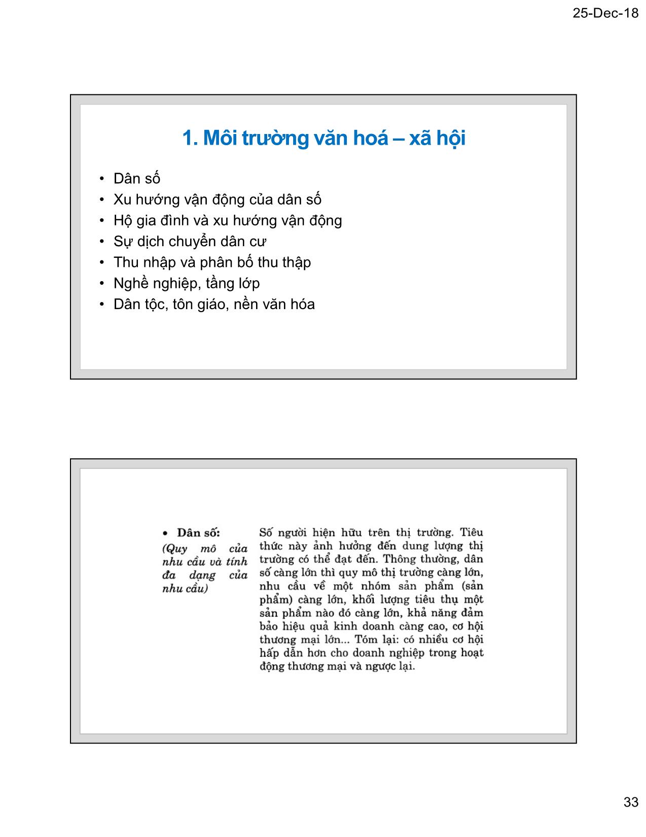 Bài giảng Marketing thương mại - Chương 3: Nghiên cứu các yếu tố ảnh hưởng đến hoạt động marketing thương mại - Nguyễn Tường Huy trang 4