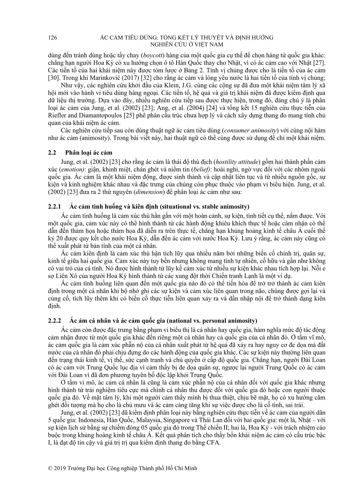 Ác cảm tiêu dùng: Tổng kết lý thuyết và định hướng nghiên cứu ở Việt Nam trang 6