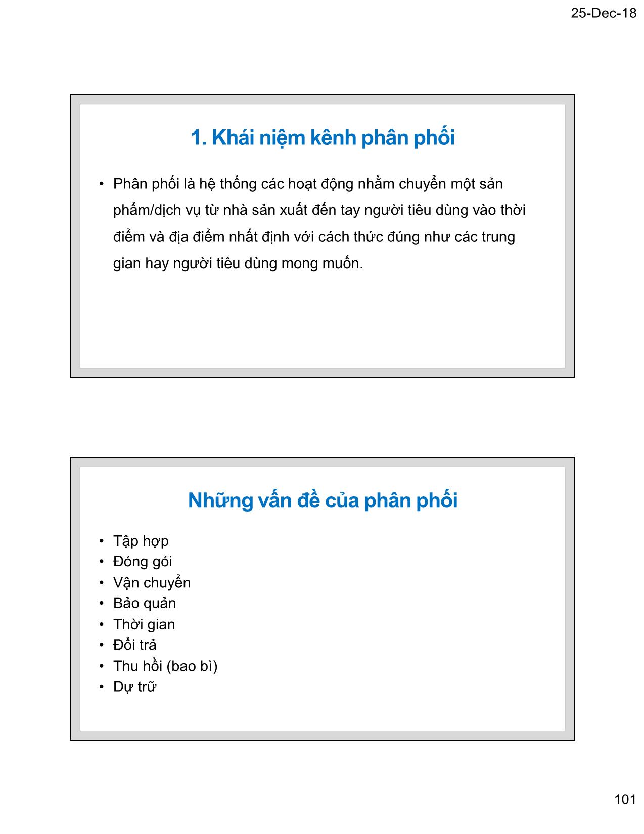 Bài giảng Marketing thương mại - Chương 7: Địa điểm & phân phối hàng hoá - Nguyễn Tường Huy trang 6