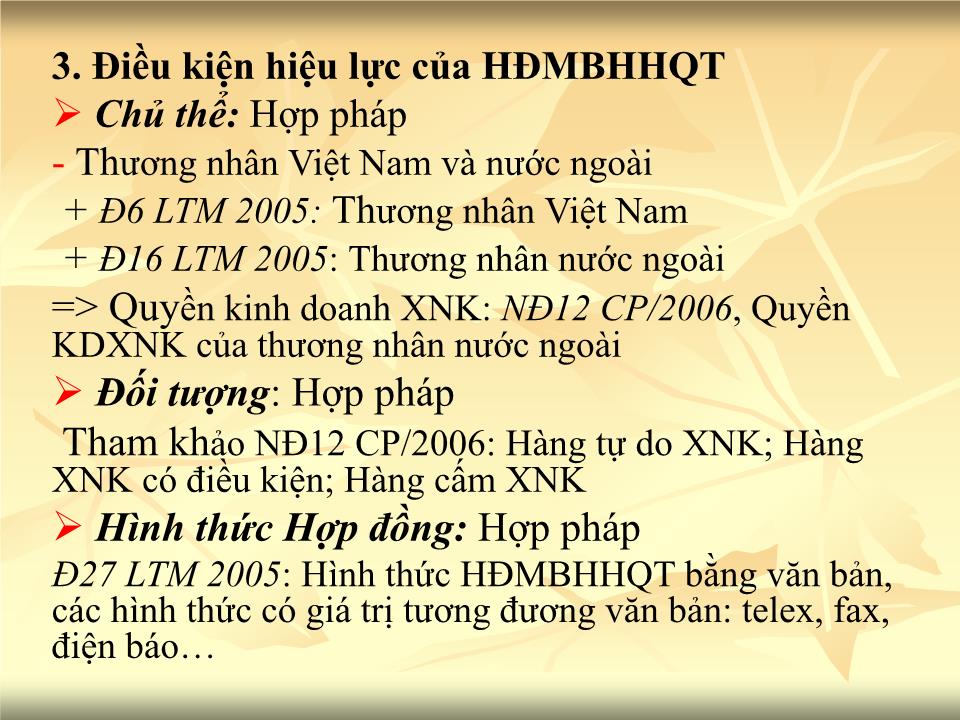 Bài giảng Giao dịch thương mại quốc tế - Chương 2: Hợp đồng mua bán quốc tế - Nguyễn Cương trang 6