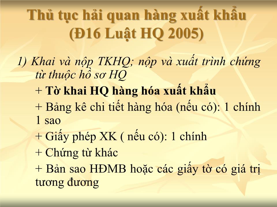 Bài giảng Giao dịch thương mại quốc tế - Chương 4: Thực hiện hợp đồng ngoại thương - Nguyễn Cương trang 8