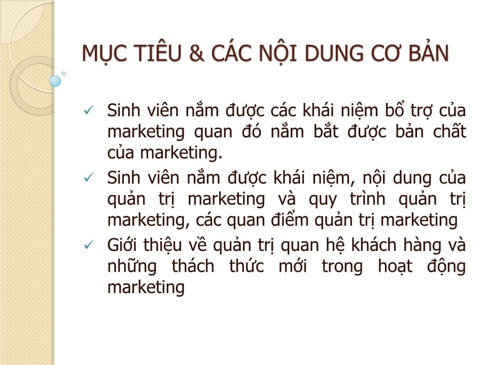 Bài giảng Marketing căn bản - Chương I: Tổng quan về marketing - Nguyễn Hoài Long trang 10