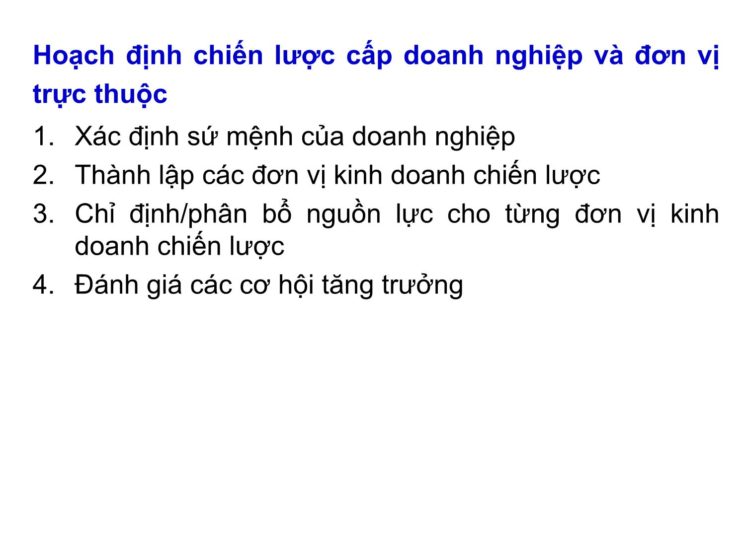 Bài giảng Quản trị marketing - Chương 2: Phát triển các kế hoạch và chiến lược - Nguyễn Thị Phương Dung trang 4