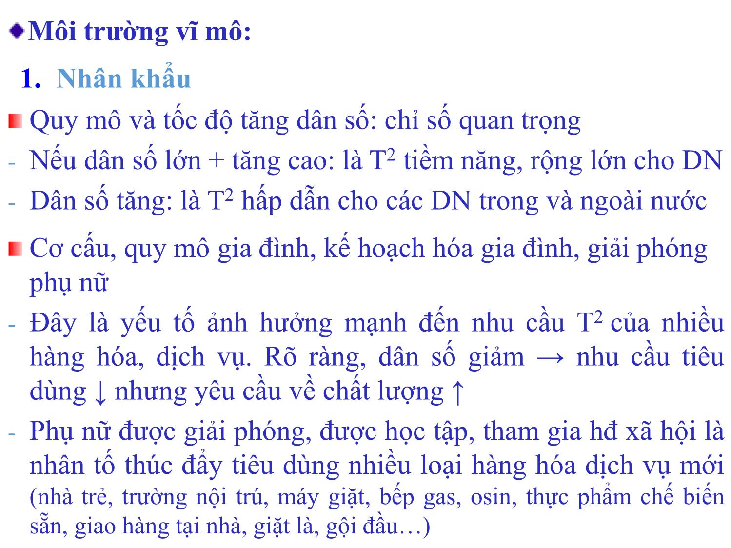 Bài giảng Quản trị marketing - Chương 3: Phân tích môi trường marketing - Nguyễn Thị Phương Dung trang 9