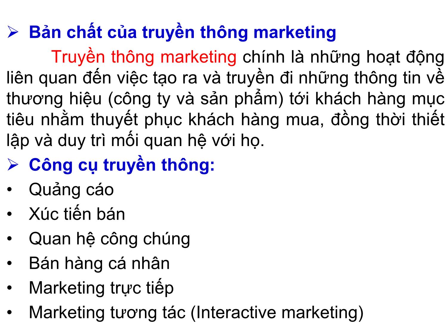 Bài giảng Quản trị marketing - Chương 9: Quản trị truyền thông marketing tích hợp (Integrated Marketing Communications - IMC) - Nguyễn Thị Phương Dung trang 2