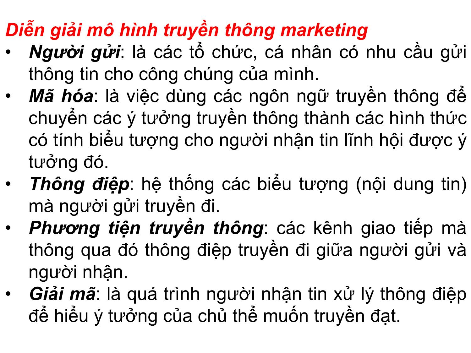 Bài giảng Quản trị marketing - Chương 9: Quản trị truyền thông marketing tích hợp (Integrated Marketing Communications - IMC) - Nguyễn Thị Phương Dung trang 9