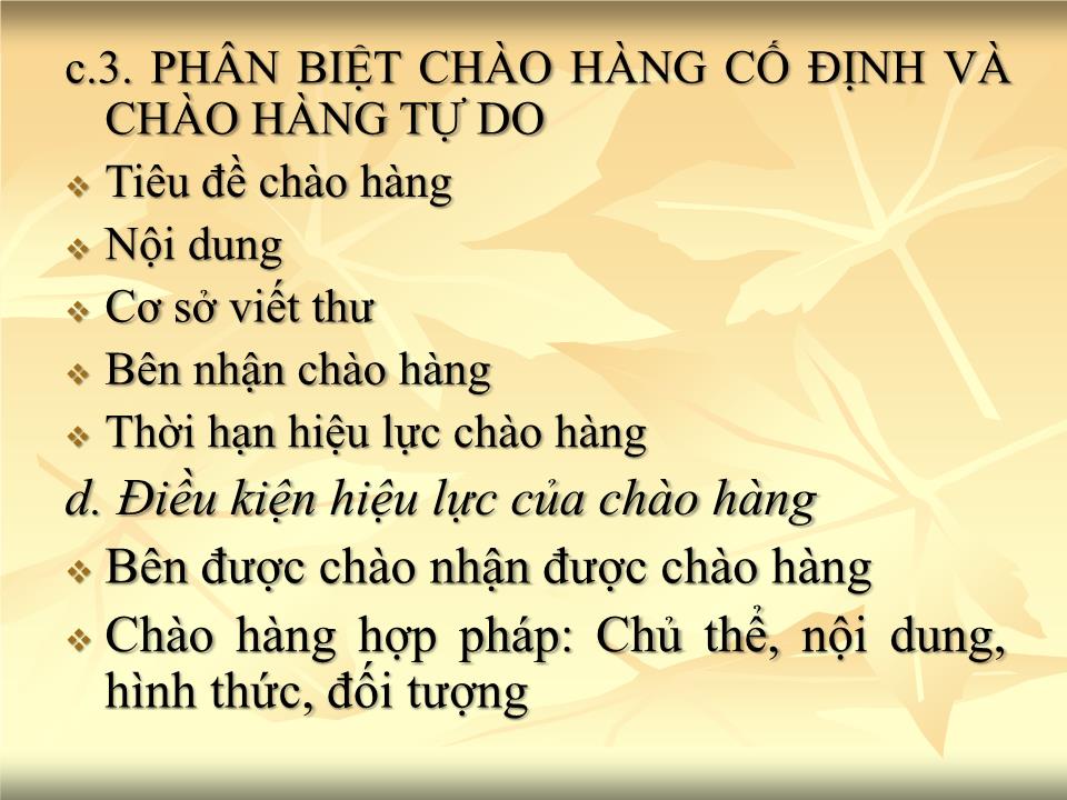 Bài giảng Giao dịch thương mại quốc tế - Chương 1: Các phương thức giao dịch trên thị trường thế giới - Nguyễn Cương trang 6