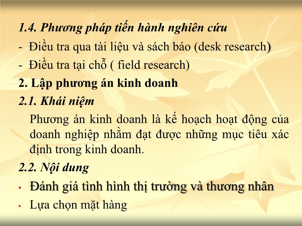 Bài giảng Giao dịch thương mại quốc tế - Chương 3: Chuẩn bị ký kết hợp đồng ngoại thương - Nguyễn Cương trang 6