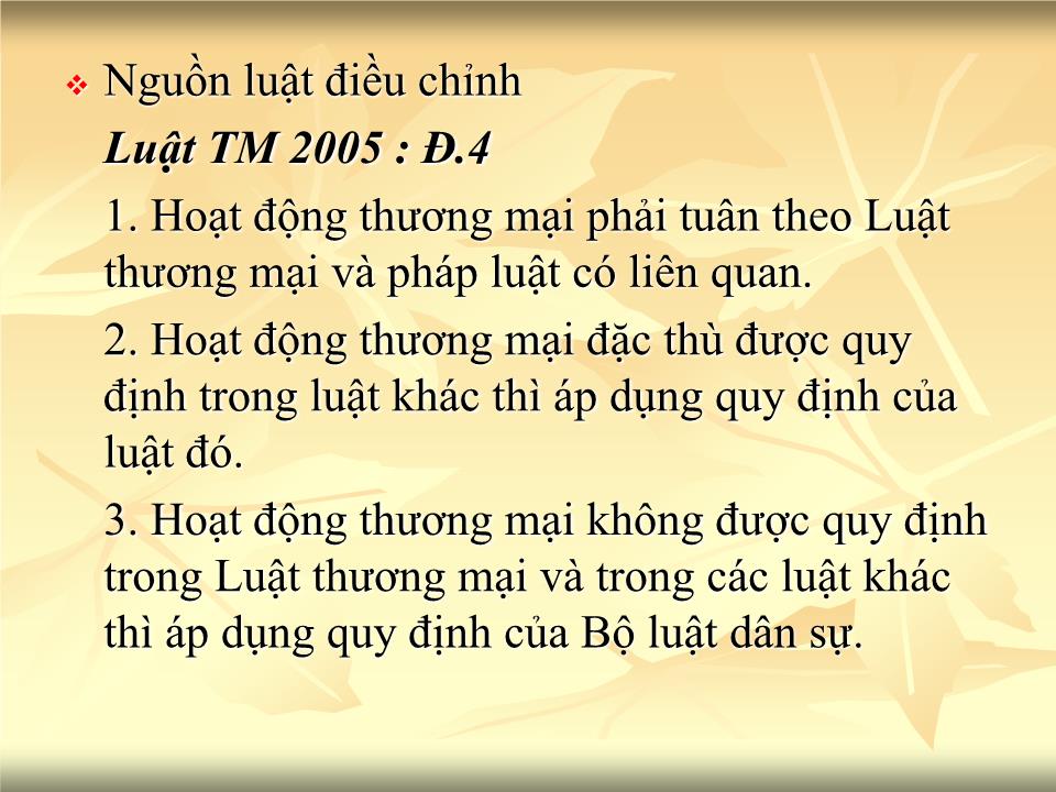 Bài giảng Giao dịch thương mại quốc tế - Chương 4: Giao dịch trong nước về hàng hóa xuất nhập khẩu - Nguyễn Cương trang 10