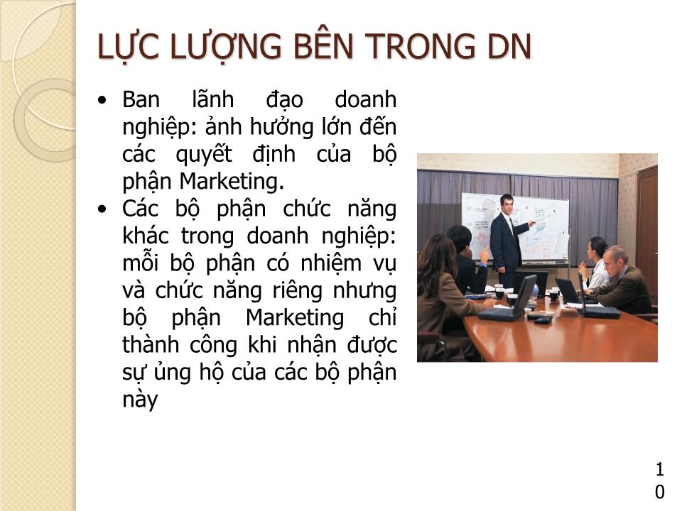 Bài giảng Marketing căn bản - Chương 3: Môi trường Marketing - Nguyễn Hoài Long trang 10