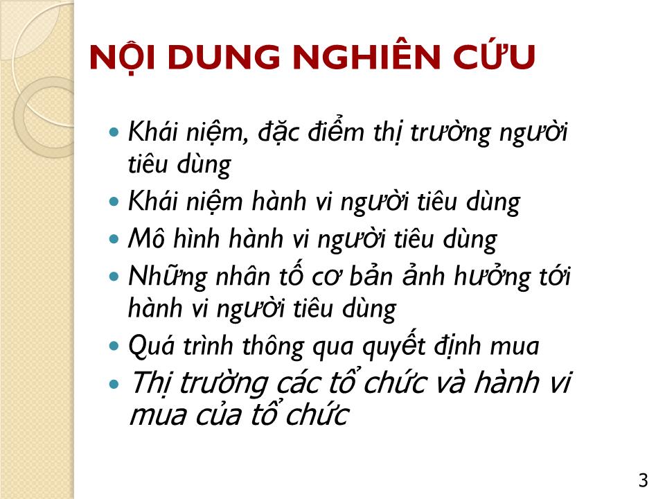 Bài giảng Marketing căn bản - Chương 4: Hành vi của khách hàng - Nguyễn Hoài Long trang 3