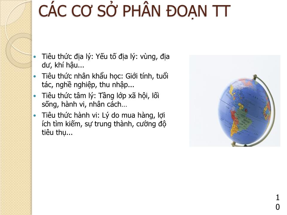 Bài giảng Marketing căn bản - Chương 5: Lựa chọn thị trường mục tiêu & định vị thị trường - Nguyễn Hoài Long trang 10