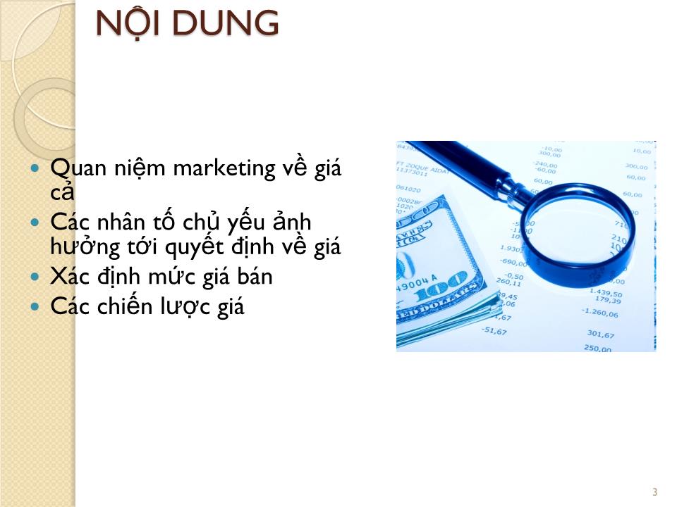 Bài giảng Marketing căn bản - Chương 8: Các quyết định về giá - Nguyễn Hoài Long trang 3