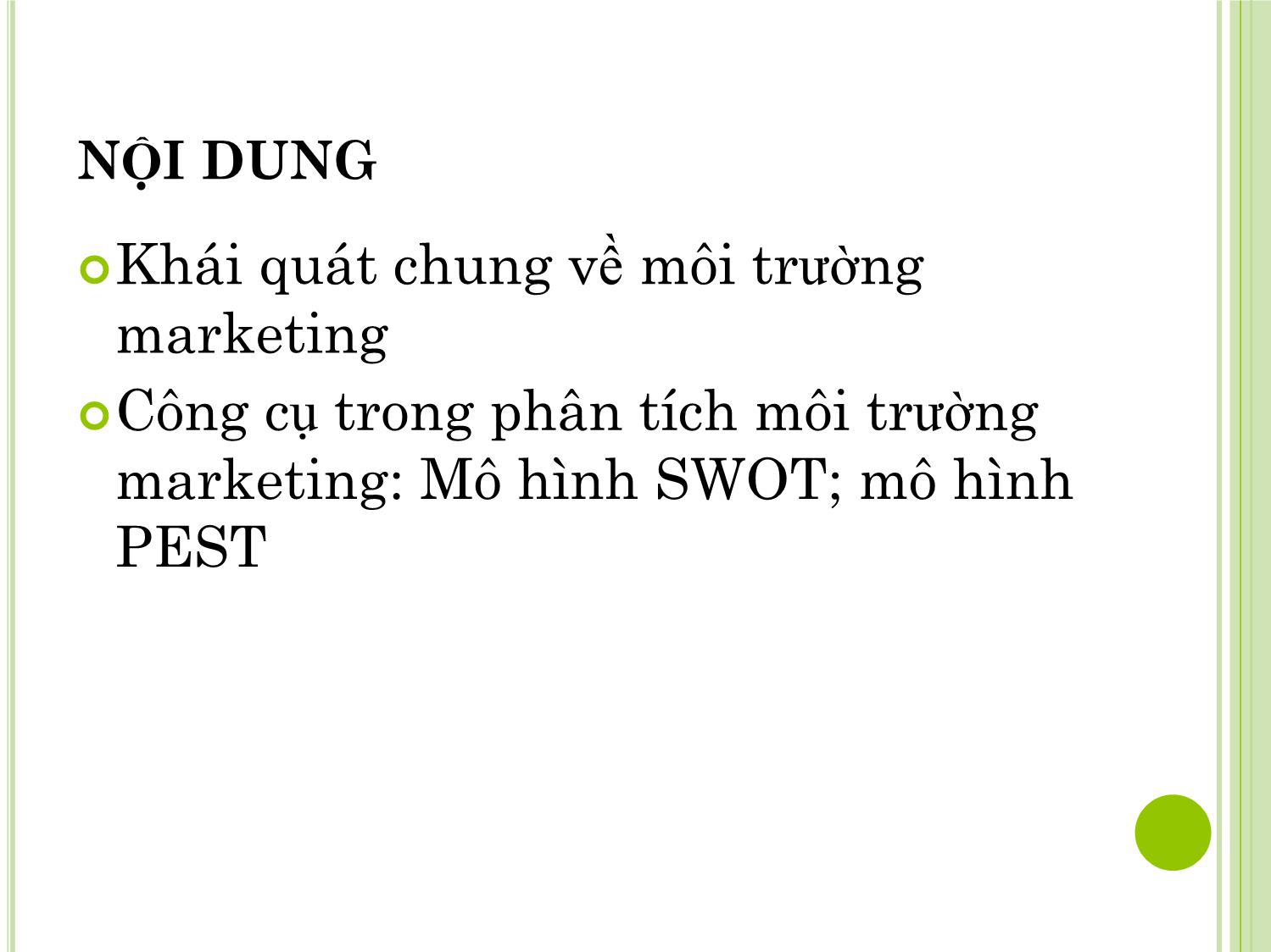 Bài giảng Marketing quốc tế - Chương 2: Môi trường marketing quốc tế - Dương Thị Hoa trang 3