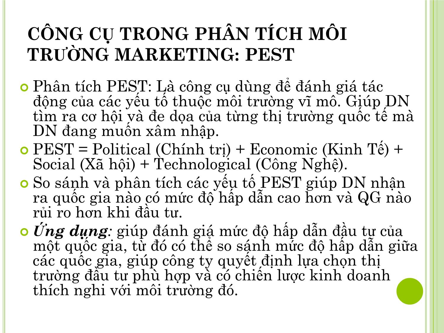 Bài giảng Marketing quốc tế - Chương 2: Môi trường marketing quốc tế - Dương Thị Hoa trang 8