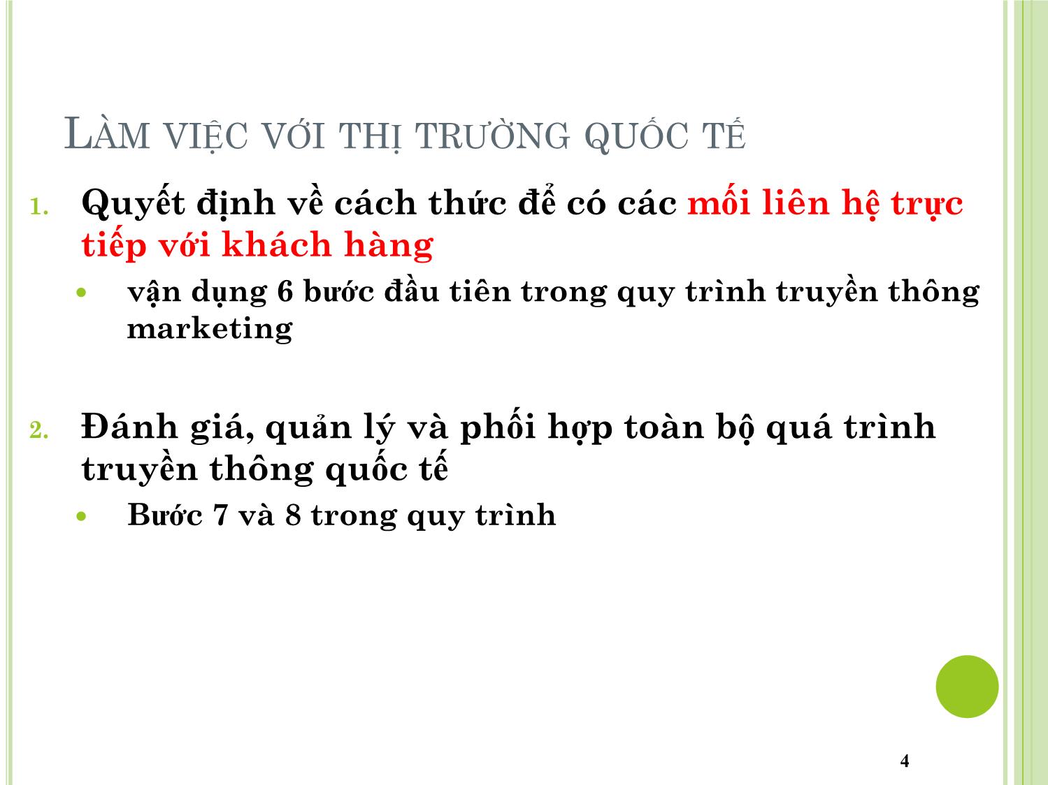 Bài giảng Marketing quốc tế - Chương 8: Quyết định về truyền thông trong marketing quốc tế - Dương Thị Hoa trang 4