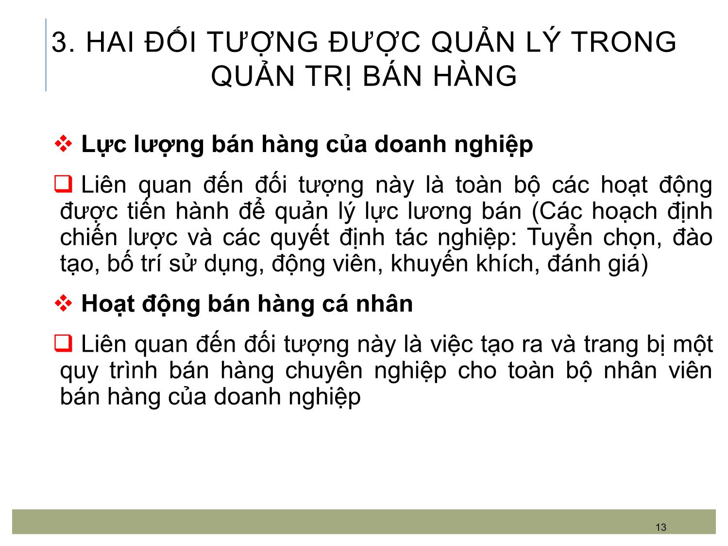 Bài giảng Quản trị bán hàng - Chương 1: Khái quát về quản trị bán hàng trang 4