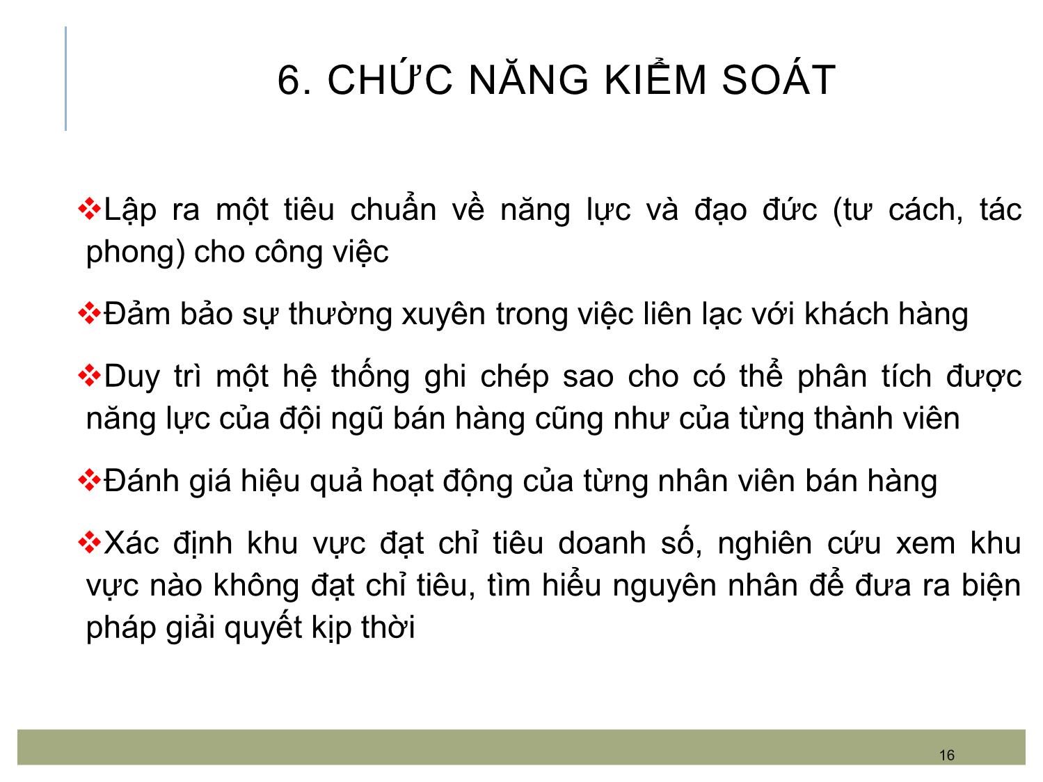 Bài giảng Quản trị bán hàng - Chương 1: Khái quát về quản trị bán hàng trang 7