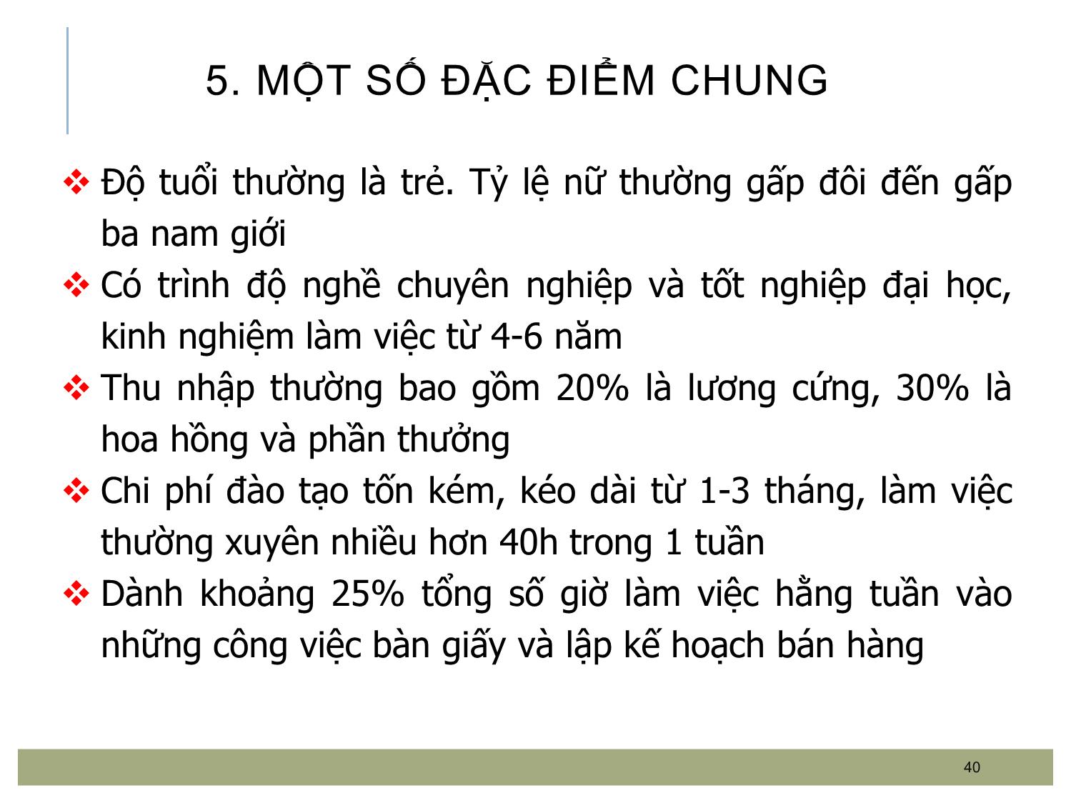 Bài giảng Quản trị bán hàng - Chương 2: Hoạt động bán hàng trang 6