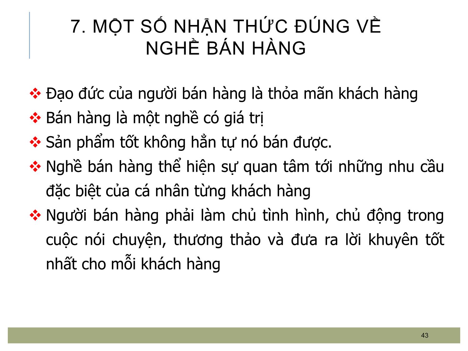 Bài giảng Quản trị bán hàng - Chương 2: Hoạt động bán hàng trang 9