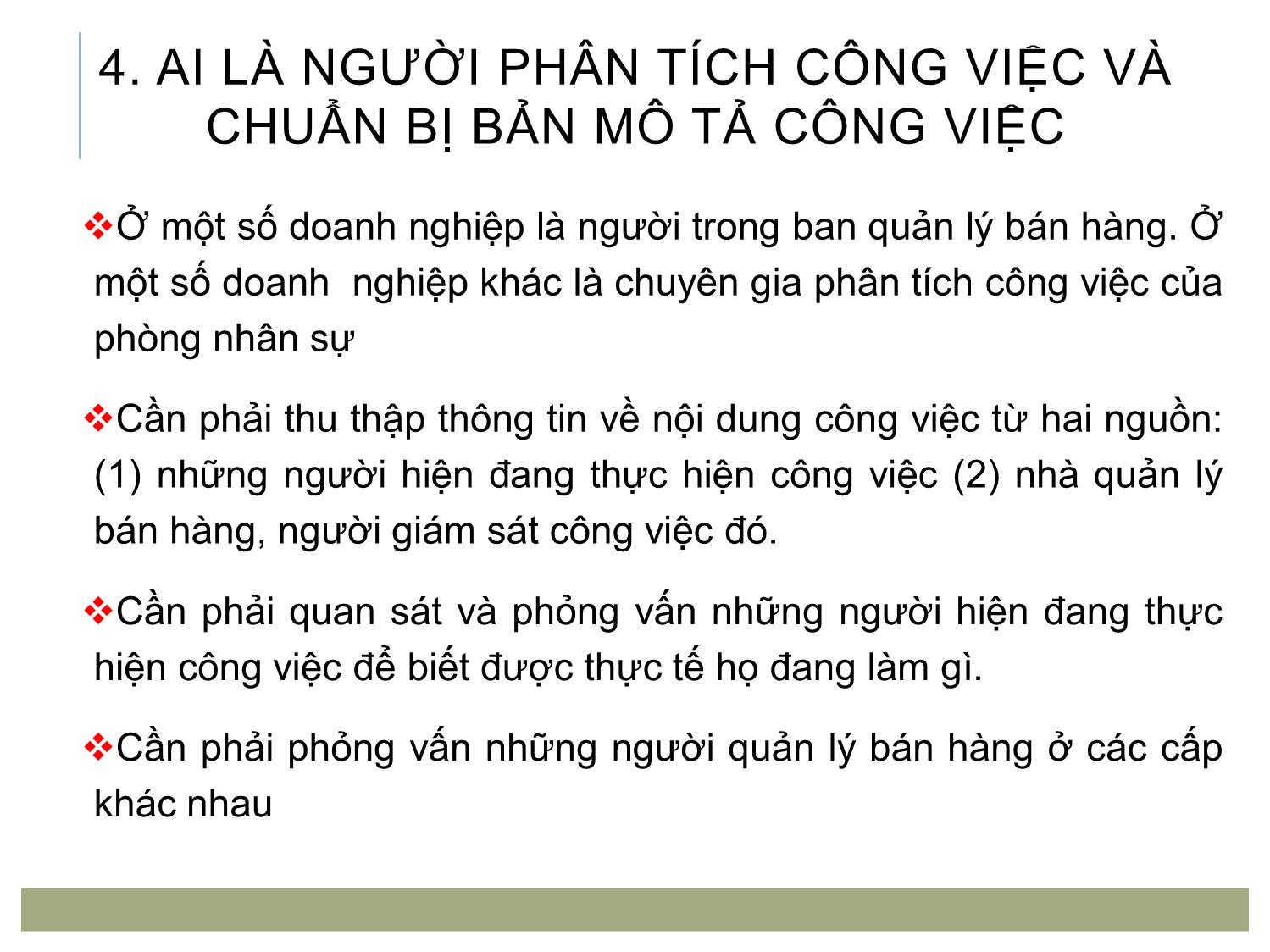 Bài giảng Quản trị bán hàng - Chương 6: Tuyển chọn lực lượng bán hàng trang 5