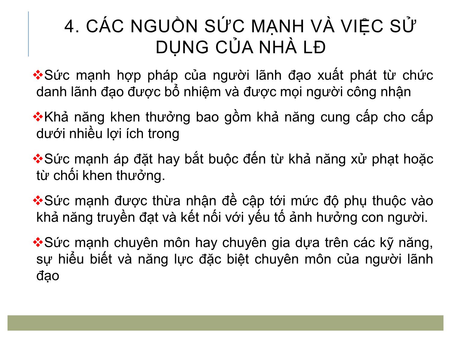 Bài giảng Quản trị bán hàng - Chương 8: Lãnh đạo lực lượng bán hàng trang 5