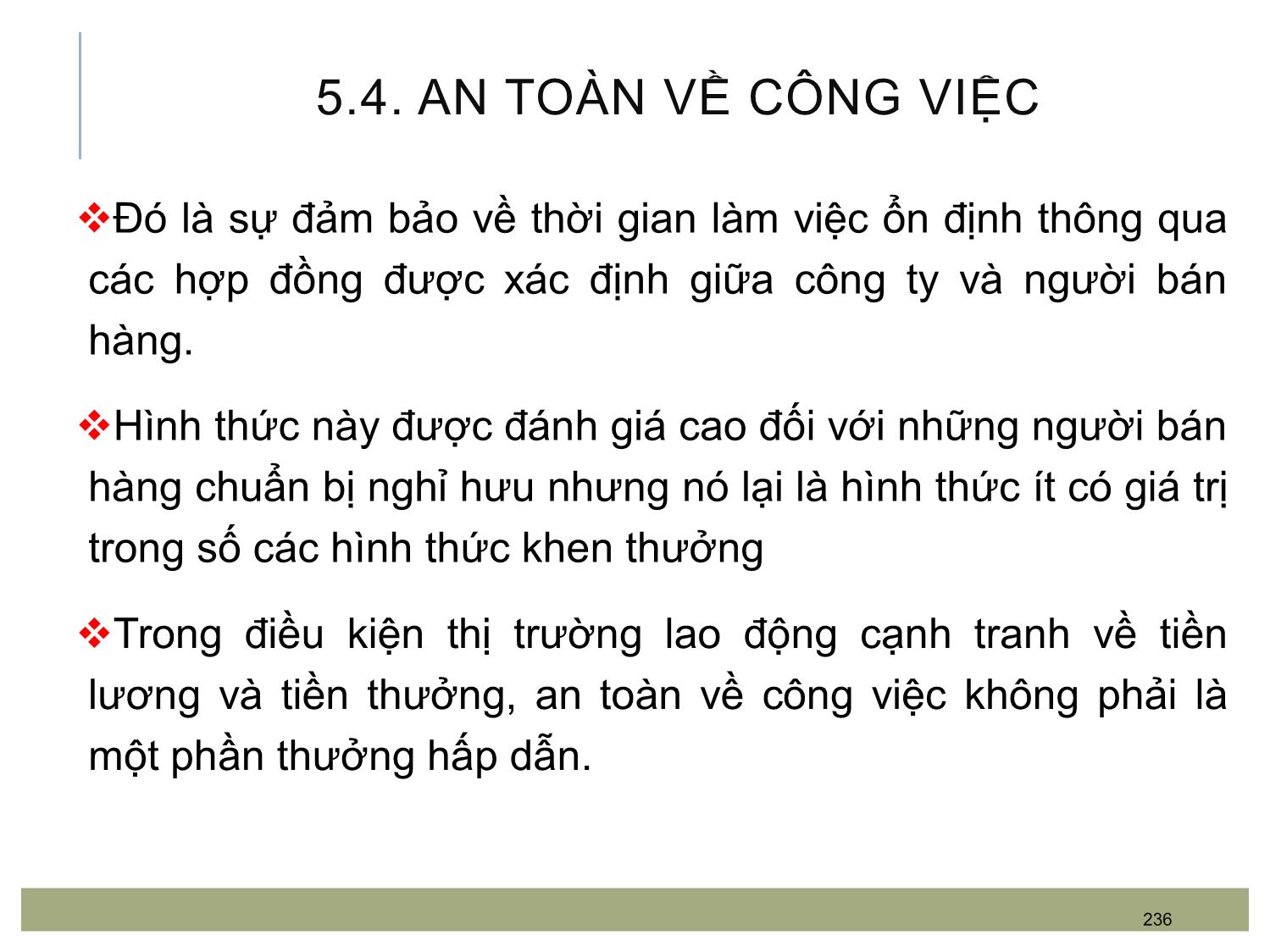 Bài giảng Quản trị bán hàng - Chương 11: Thúc đẩy lực lượng bán hàng trang 10