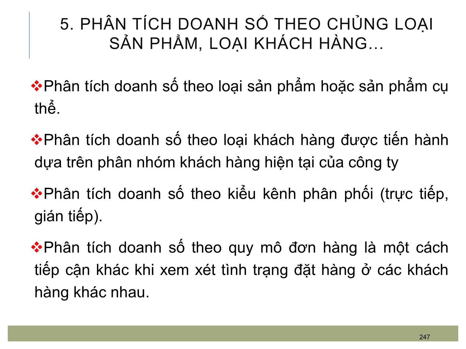 Bài giảng Quản trị bán hàng - Chương 12: Đánh giá hoạt động bán hàng và lực lượng bán hàng trang 6