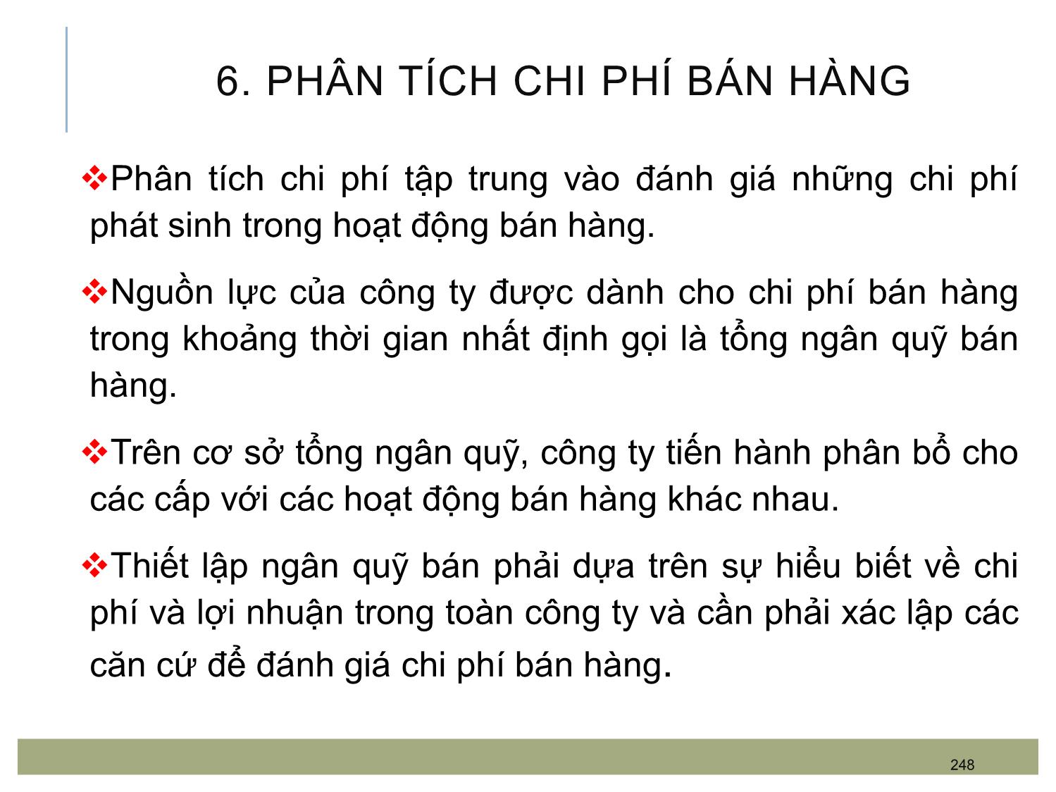 Bài giảng Quản trị bán hàng - Chương 12: Đánh giá hoạt động bán hàng và lực lượng bán hàng trang 7