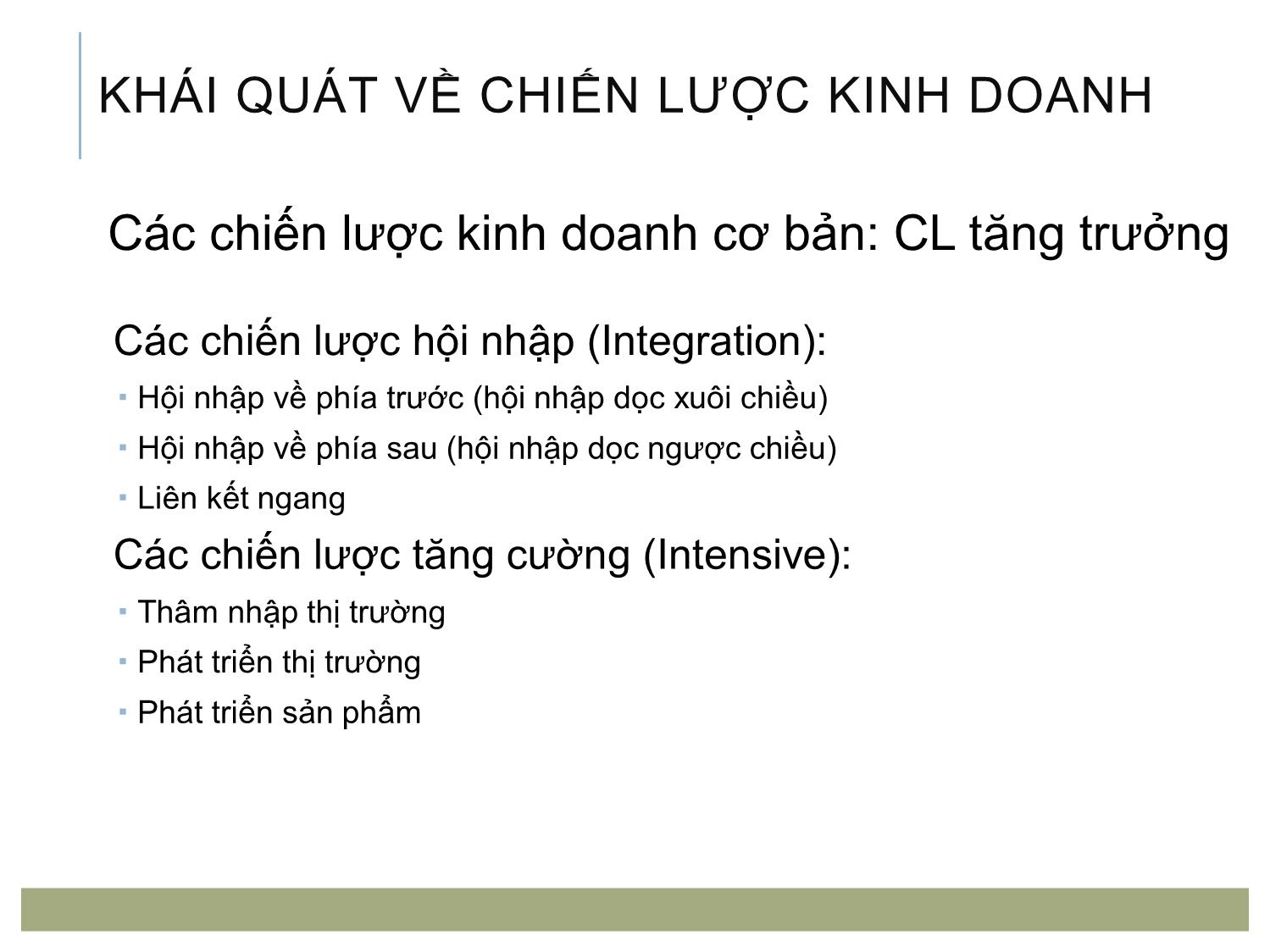 Bài giảng Quản trị bán lẻ - Chương 2: Chiến lược kinh doanh của doanh nghiệp bán lẻ trang 3