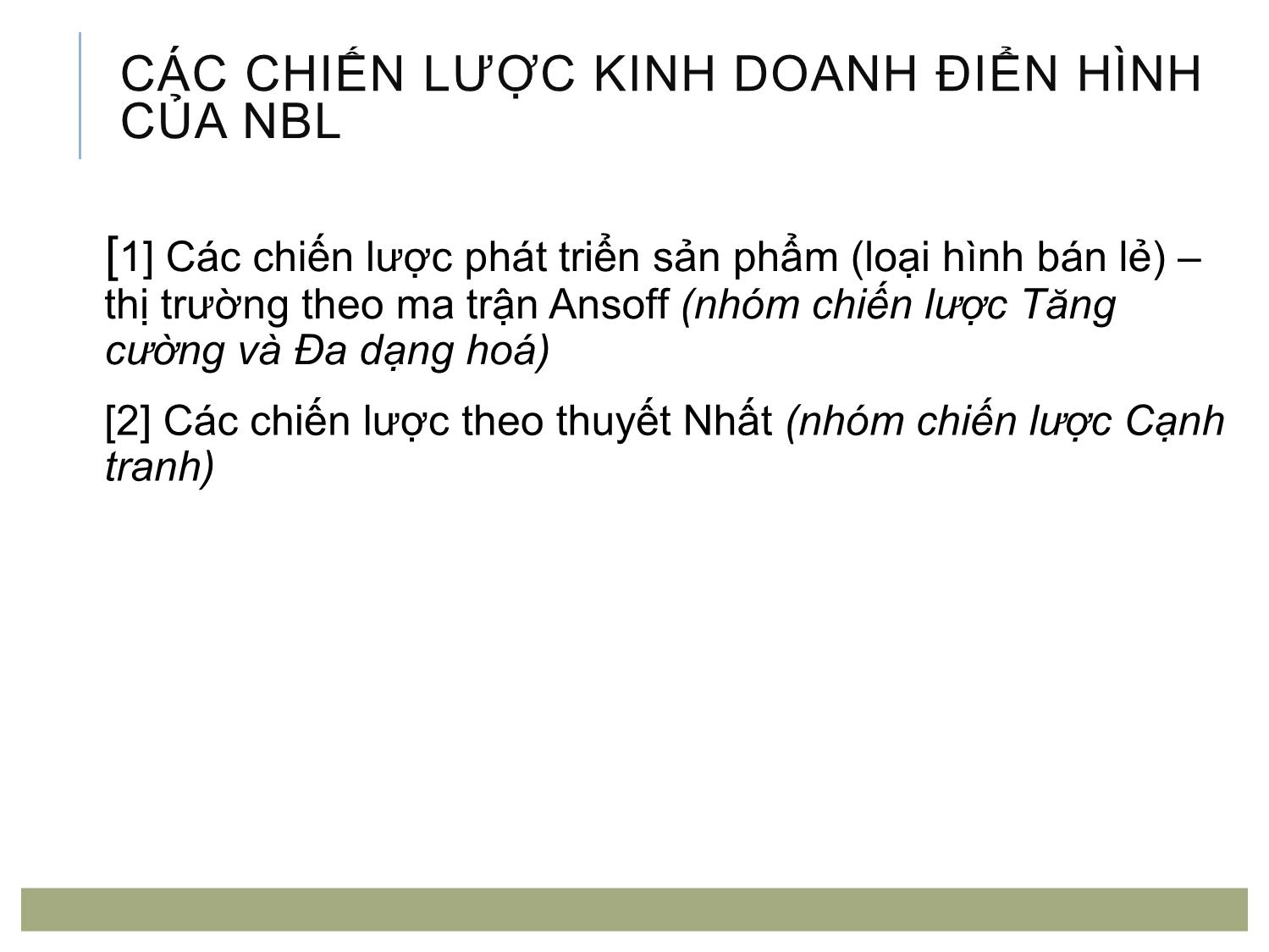 Bài giảng Quản trị bán lẻ - Chương 2: Chiến lược kinh doanh của doanh nghiệp bán lẻ trang 8