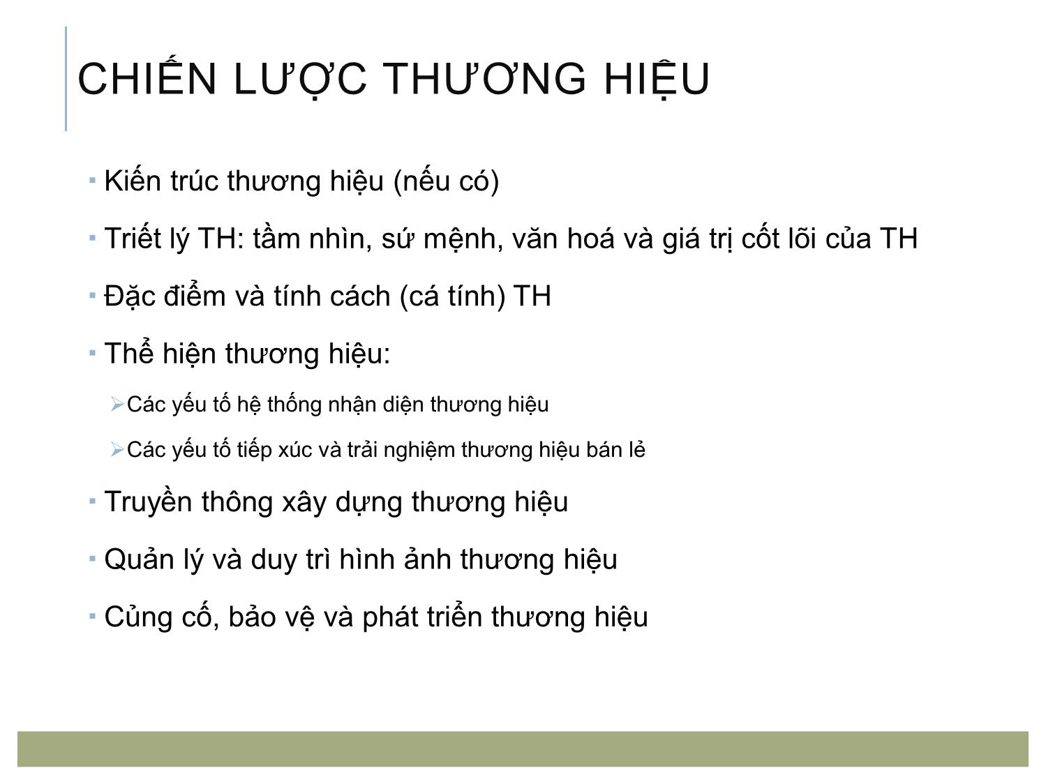 Bài giảng Quản trị bán lẻ - Chương 3: Chiến lược marketing của doanh nghiệp bán lẻ trang 9