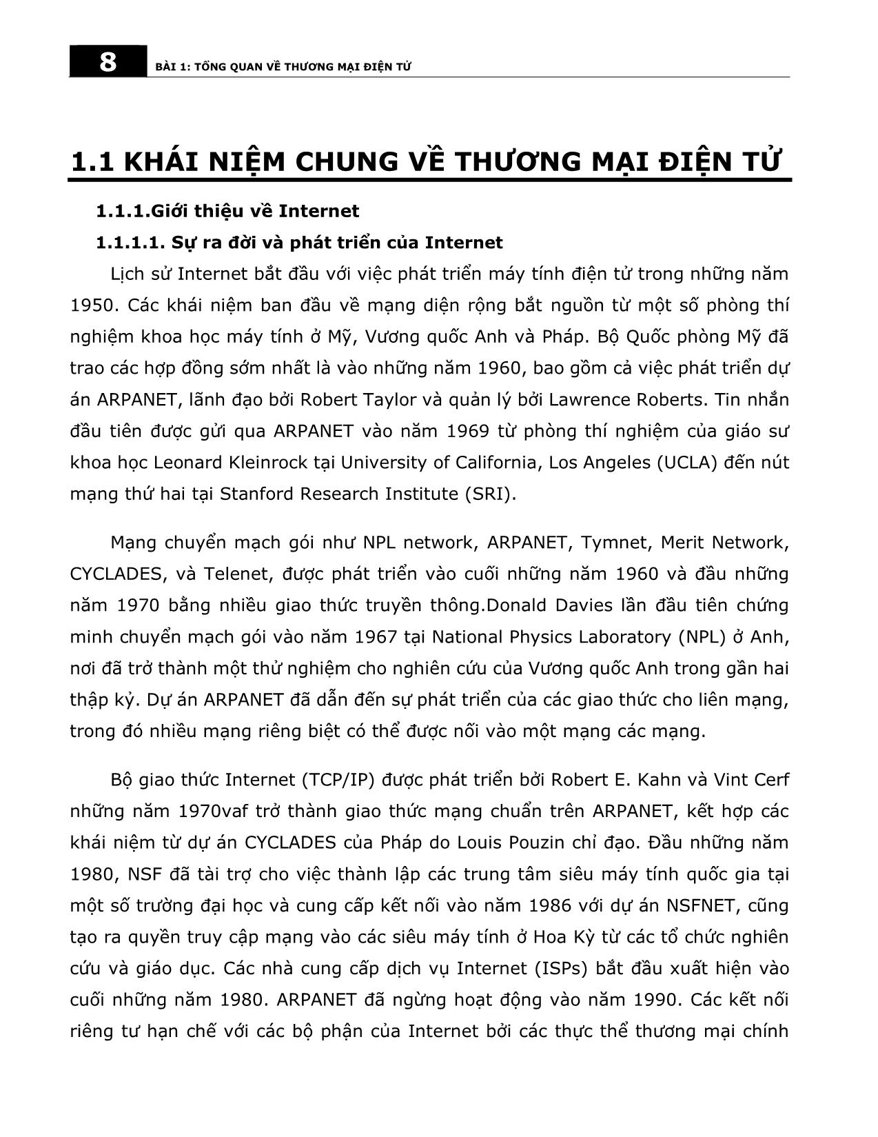 Giáo trình Nhập môn thương mại điện tử (Phần 1) - Trần Văn Tùng trang 10