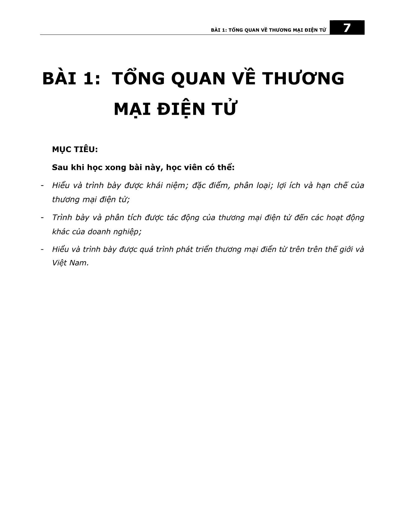 Giáo trình Nhập môn thương mại điện tử (Phần 1) - Trần Văn Tùng trang 9