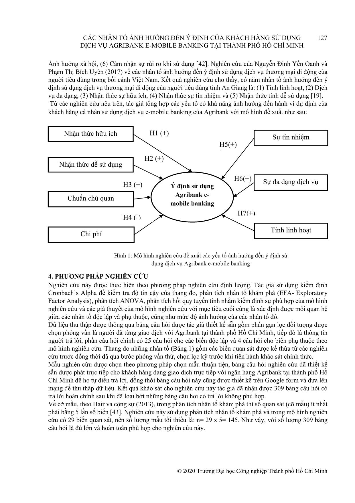 Các nhân tố ảnh hưởng đến ý định của khách hàng sử dụng dịch vụ Agribank E-Mobile banking tại thành phố Hồ Chí Minh trang 5