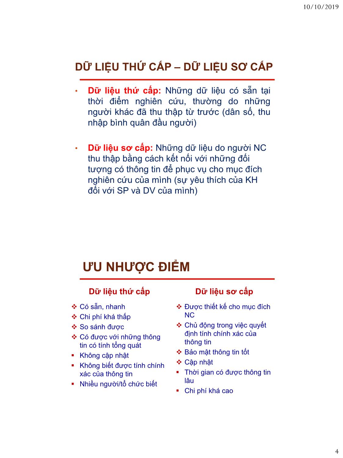 Bài giảng Nguyên lý marketing - Bài 2: Hệ thông thông tin marketing - Nguyễn Thị Mai An trang 4