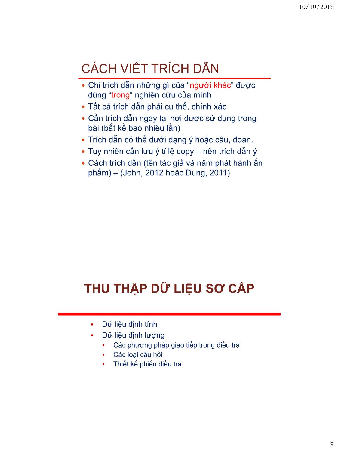 Bài giảng Nguyên lý marketing - Bài 2: Hệ thông thông tin marketing - Nguyễn Thị Mai An trang 9