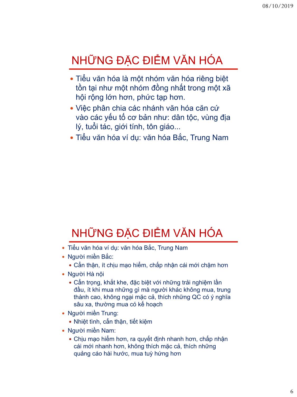 Bài giảng Nguyên lý marketing - Bài 4: Phân tích khách hàng - Nguyễn Thị Mai An trang 6