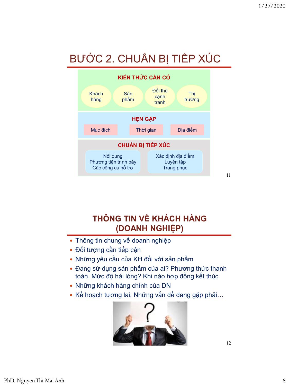 Bài giảng Nguyên lý marketing - Bài 10: Bán hàng trực tiếp - Nguyễn Thị Mai An trang 6
