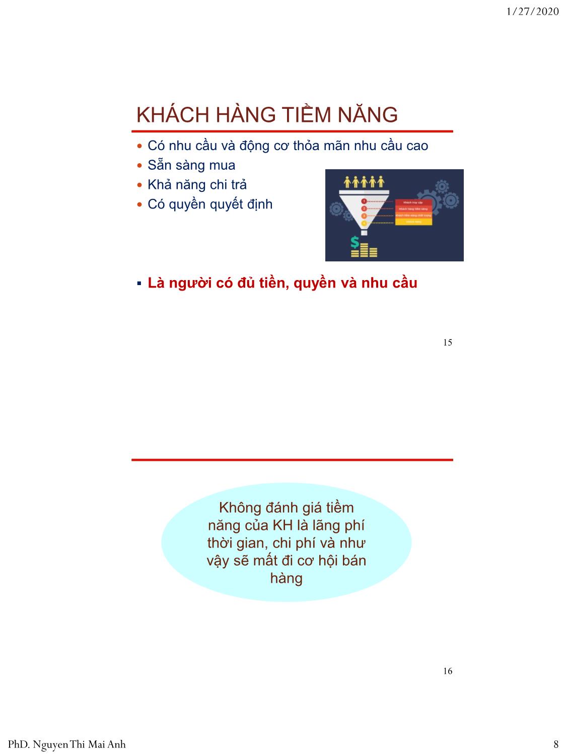 Bài giảng Nguyên lý marketing - Bài 10: Bán hàng trực tiếp - Nguyễn Thị Mai An trang 8